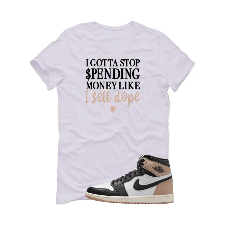 Air Jordan 1 High OG Latte White T-Shirt (STOP SPENDING MONEY)| illcurrency