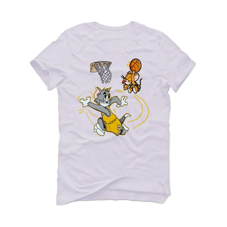 Air Jordan 1 High OG “Yellow Ochre” | illcurrency White T-Shirt (jump mouse)