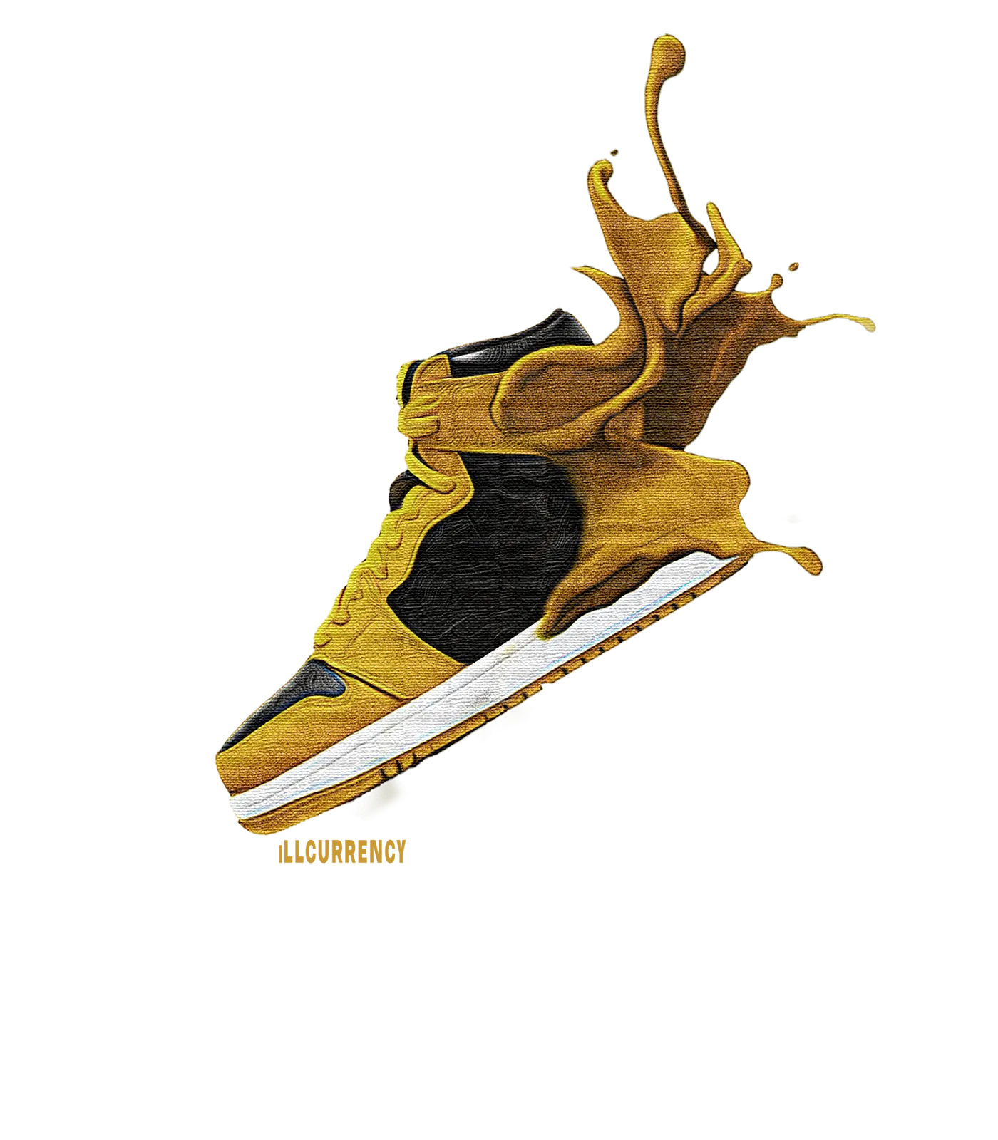 Air Jordan 1 Retro High OG “Pollen” 2021 Black T-Shirt (SPLASH POLLEN)