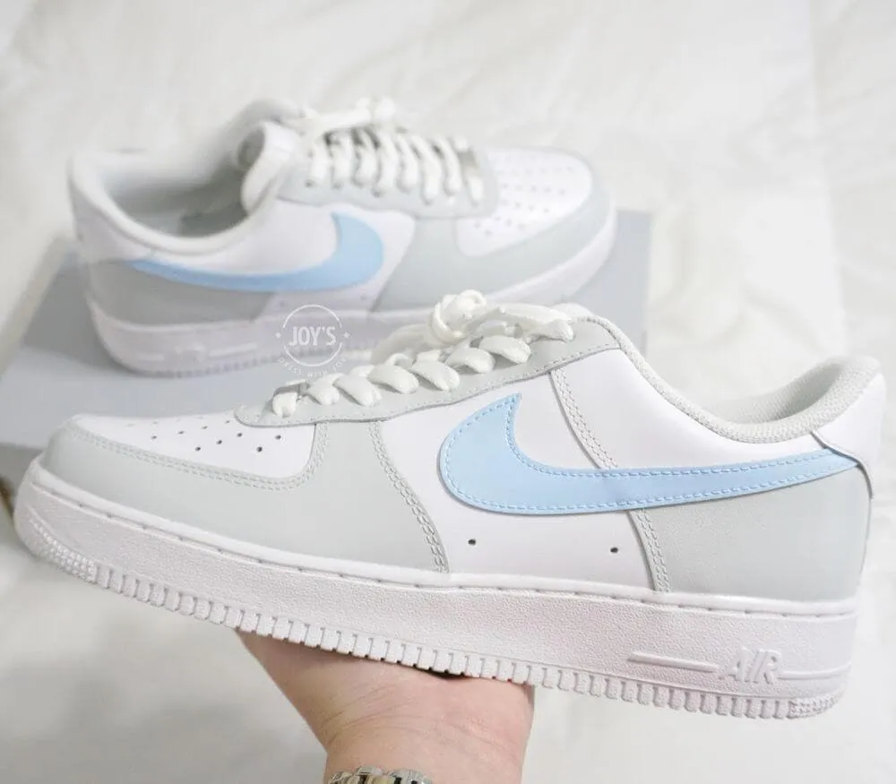 Blue and Gray Custom Air Force 1