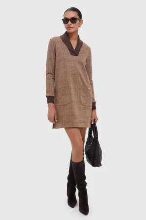 Brown Plaid Emerson Dress