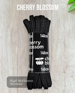 Cherry Blossom Black 140cm Boot Laces