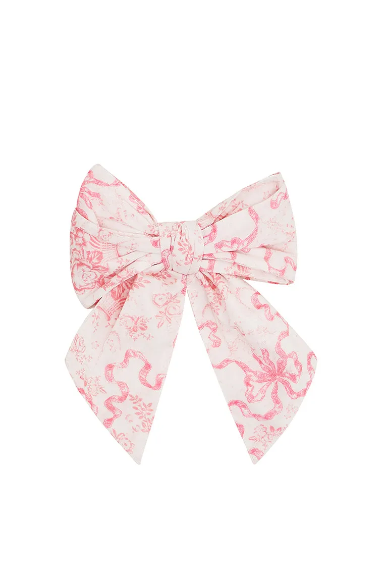 Elisiette Hair Bow Barrette- BUBBLEGUM BLAST