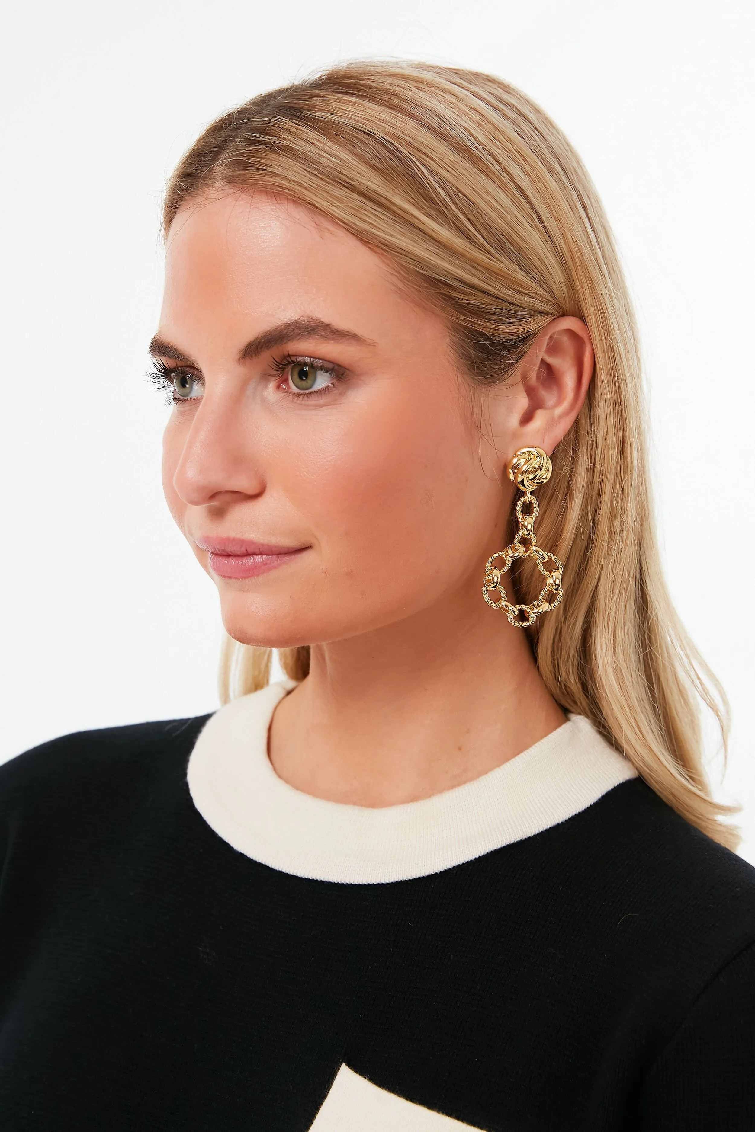 Gold Rope Camille Earrings