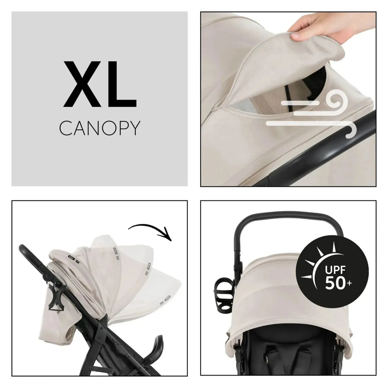 Hauck Rapid 4D Pushchair - Beige