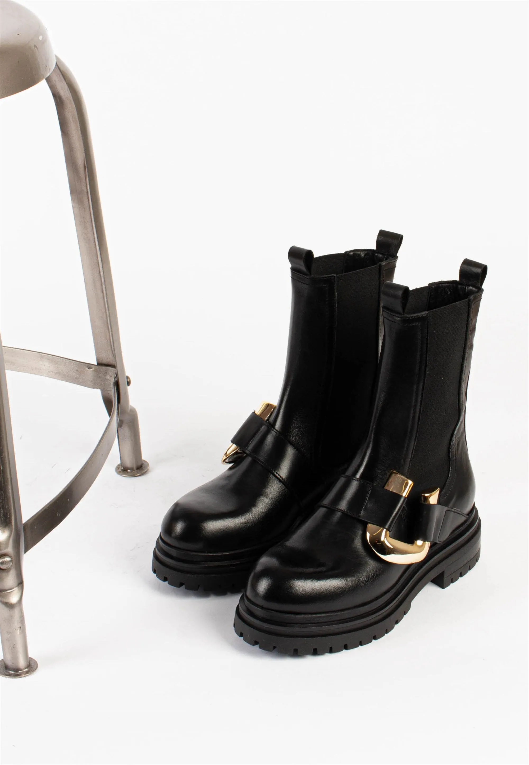 Kennedy Black Chelsea Boots