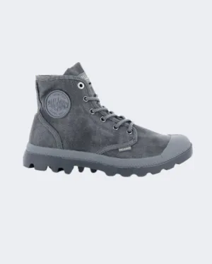 Palladium Pampa Hi Wax Men Lifestyle Boots Dark Grey 77222-068