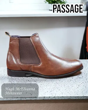 Passage 'SIMON' Brown Chelsea Boot