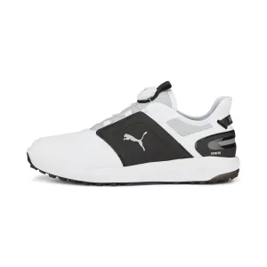 Puma Men's Ignite Elevate Disc Spikeless Golf Shoes - White/Black