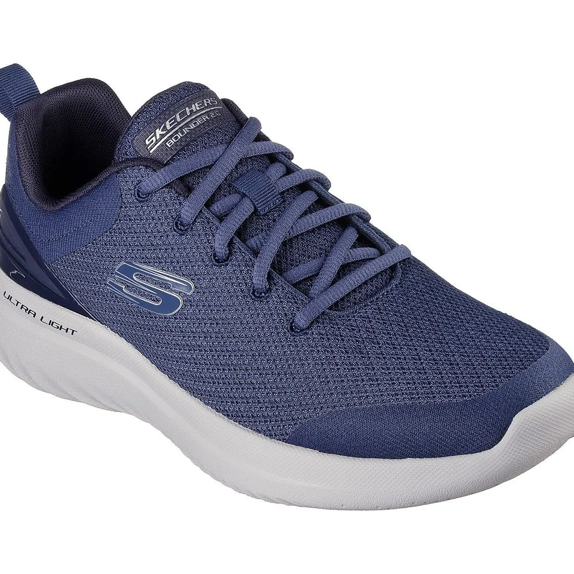 Skechers Men's Bounder 2.0 Nasher Shoes - Navy / White