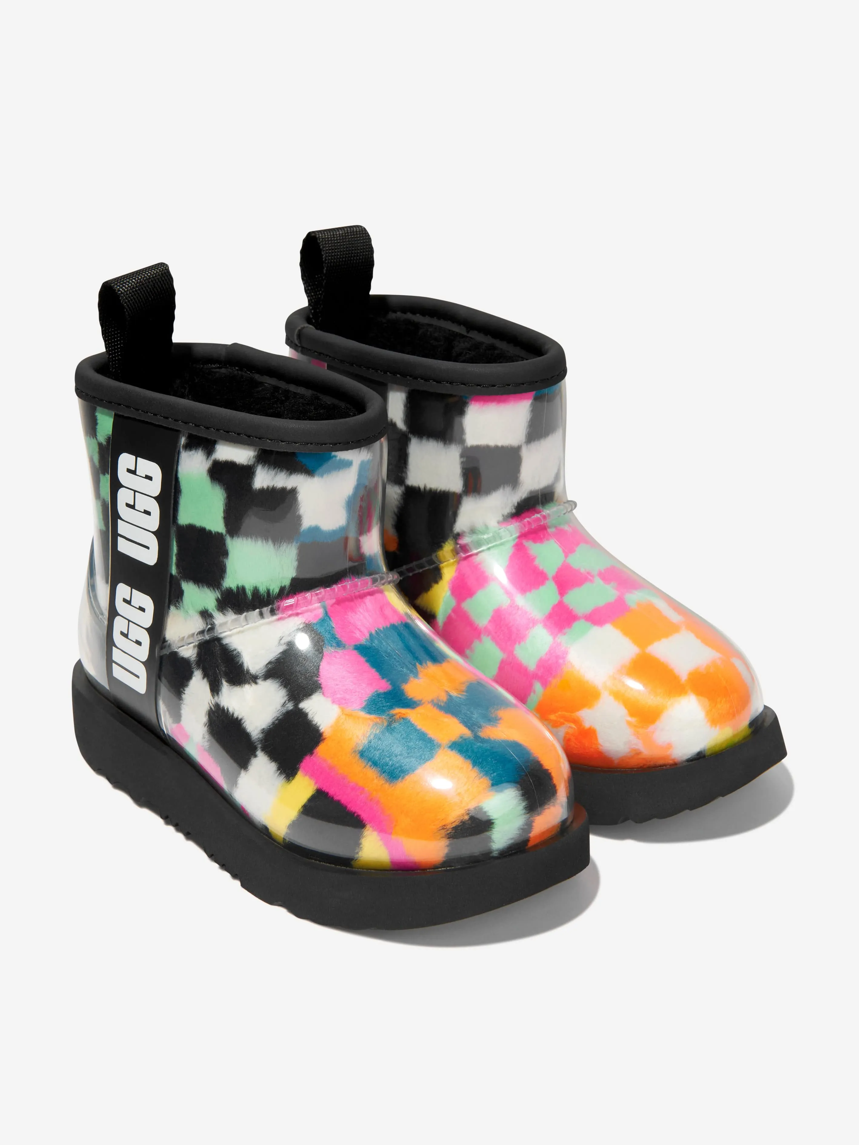 UGG Girls Classic Clear Mini Checks Boots